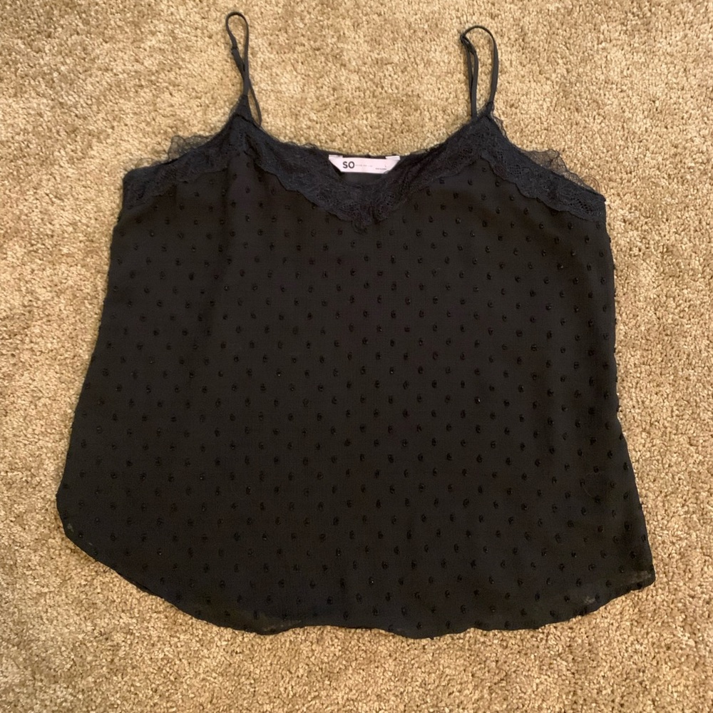 Black V- Neck Tank Top